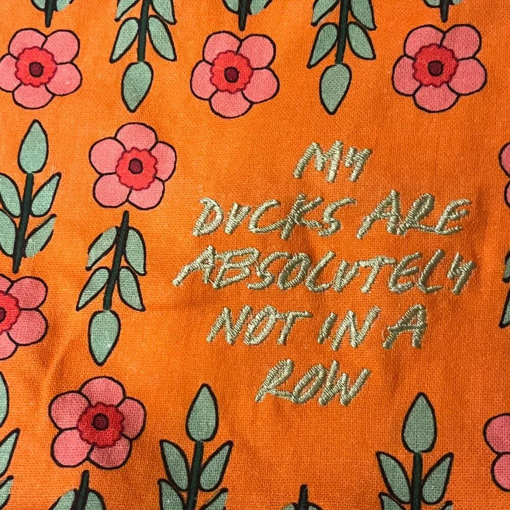 My Ducks Are Definitely Not‎ in a Row Colorful Kitchen Apron NWT Cotton (x)